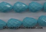 CSB1172 15.5 inches 15*20mm faceted teardrop shell pearl beads