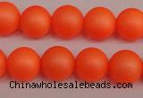 CSB1311 15.5 inches 6mm matte round shell pearl beads wholesale