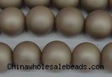 CSB1322 15.5 inches 8mm matte round shell pearl beads wholesale