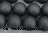 CSB1328 15.5 inches 10mm matte round shell pearl beads wholesale