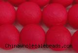 CSB1347 15.5 inches 8mm matte round shell pearl beads wholesale