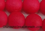 CSB1349 15.5 inches 12mm matte round shell pearl beads wholesale