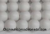 CSB1353 15.5 inches 10mm matte round shell pearl beads wholesale