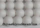 CSB1353 15.5 inches 10mm matte round shell pearl beads wholesale