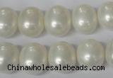 CSB136 15.5 inches 12*15mm – 13*16mm oval shell pearl beads