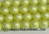 CSB1386 15.5 inches 6mm matte round shell pearl beads wholesale