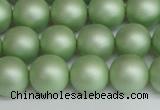 CSB1394 15.5 inches 12mm matte round shell pearl beads wholesale