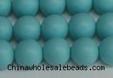 CSB1409 15.5 inches 12mm matte round shell pearl beads wholesale