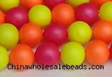 CSB1429 15.5 inches 12mm matte round shell pearl beads wholesale