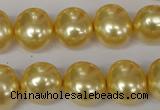 CSB143 15.5 inches 12*15mm – 13*16mm oval shell pearl beads