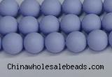 CSB1701 15.5 inches 6mm round matte shell pearl beads wholesale