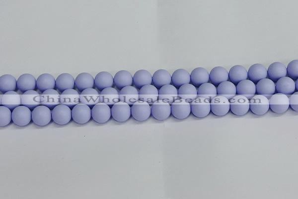 CSB1703 15.5 inches 10mm round matte shell pearl beads wholesale