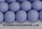 CSB1704 15.5 inches 12mm round matte shell pearl beads wholesale