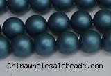 CSB1731 15.5 inches 6mm round matte shell pearl beads wholesale