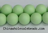 CSB1743 15.5 inches 10mm round matte shell pearl beads wholesale