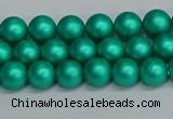 CSB1750 15.5 inches 4mm round matte shell pearl beads wholesale