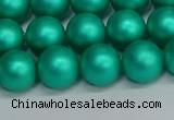 CSB1753 15.5 inches 10mm round matte shell pearl beads wholesale