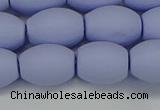 CSB2102 15.5 inches 10*14mm rice matte shell pearl beads