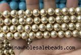 CSB2116 15.5 inches 8mm ball shell pearl beads wholesale