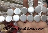 CSB2141 15.5 inches 20mm coin shell pearl beads wholesale