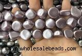 CSB2156 15.5 inches 14*14mm - 15*15mm baroque shell pearl beads