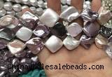 CSB2166 15.5 inches 16*16mm - 18*20mm baroque mixed shell pearl beads