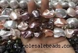CSB2176 15.5 inches 16*16mm - 20*22mm baroque mixed shell pearl beads