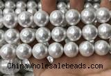 CSB2186 15.5 inches 20mm ball shell pearl beads wholesale