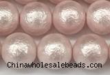 CSB2233 15.5 inches 10mm round wrinkled shell pearl beads wholesale