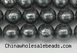 CSB2290 15.5 inches 4mm round wrinkled shell pearl beads wholesale