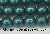 CSB2331 15.5 inches 6mm round wrinkled shell pearl beads wholesale