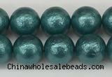 CSB2332 15.5 inches 8mm round wrinkled shell pearl beads wholesale
