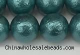 CSB2336 15.5 inches 16mm round wrinkled shell pearl beads wholesale