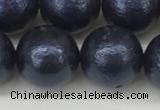 CSB2345 15.5 inches 14mm round wrinkled shell pearl beads wholesale