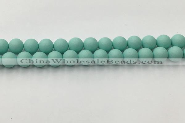 CSB2553 15.5 inches 10mm round matte wrinkled shell pearl beads