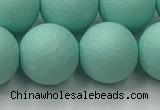 CSB2555 15.5 inches 14mm round matte wrinkled shell pearl beads