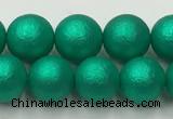 CSB2562 15.5 inches 8mm round matte wrinkled shell pearl beads