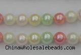 CSB305 15.5 inches 8mm round mixed color shell pearl beads