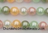 CSB327 15.5 inches 10mm round mixed color shell pearl beads