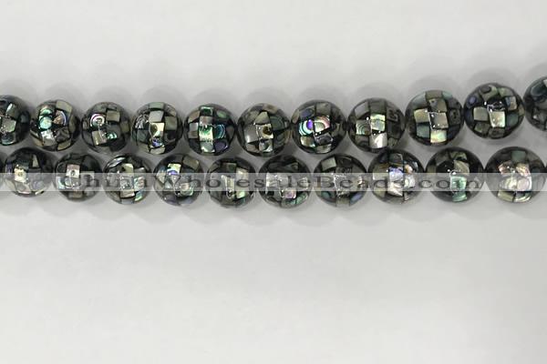 CSB4024 15.5 inches 12mm ball abalone shell beads wholesale