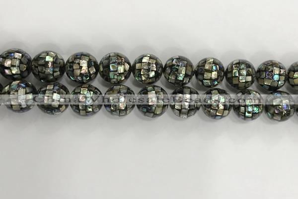 CSB4043 15.5 inches 16mm ball abalone shell beads wholesale