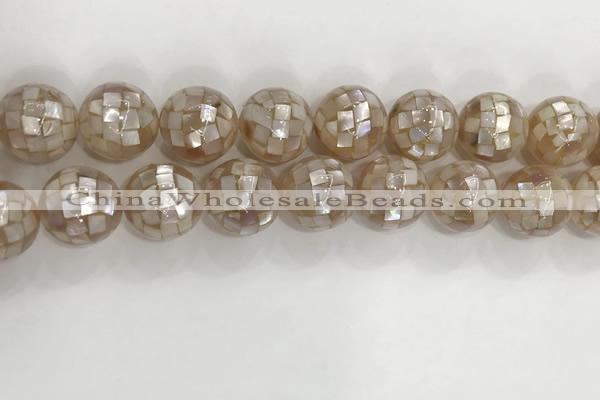 CSB4050 15.5 inches 18mm ball abalone shell beads wholesale