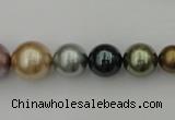 CSB409 15.5 inches 8mm - 16mm round mixed color shell pearl beads