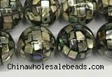 CSB4100 15.5 inches 10mm ball abalone shell beads wholesale