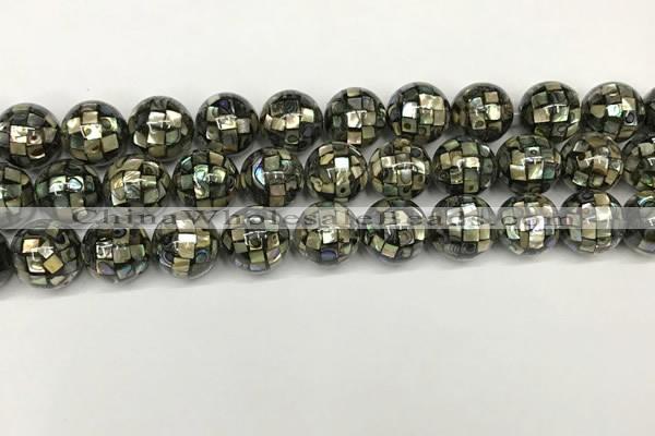 CSB4101 15.5 inches 12mm ball abalone shell beads wholesale