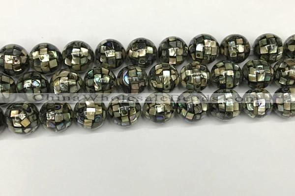 CSB4102 15.5 inches 14mm ball abalone shell beads wholesale