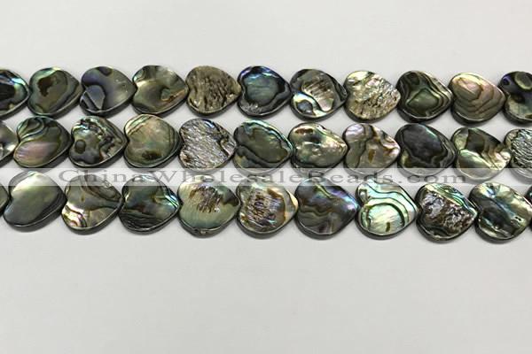 CSB4113 15.5 inches 12mm heart abalone shell beads wholesale