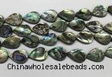 CSB4140 15.5 inches 18*25mm flat teardrop abalone shell beads