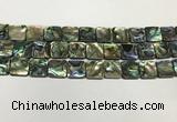 CSB4146 15.5 inches 14*14mm square abalone shell beads wholesale