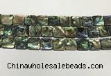 CSB4147 15.5 inches 16*16mm square abalone shell beads wholesale